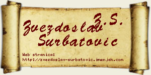 Zvezdoslav Šurbatović vizit kartica